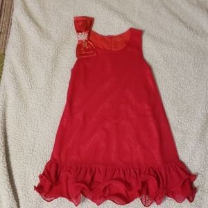 Girl Lilica Repilica dress bow on one shoulder